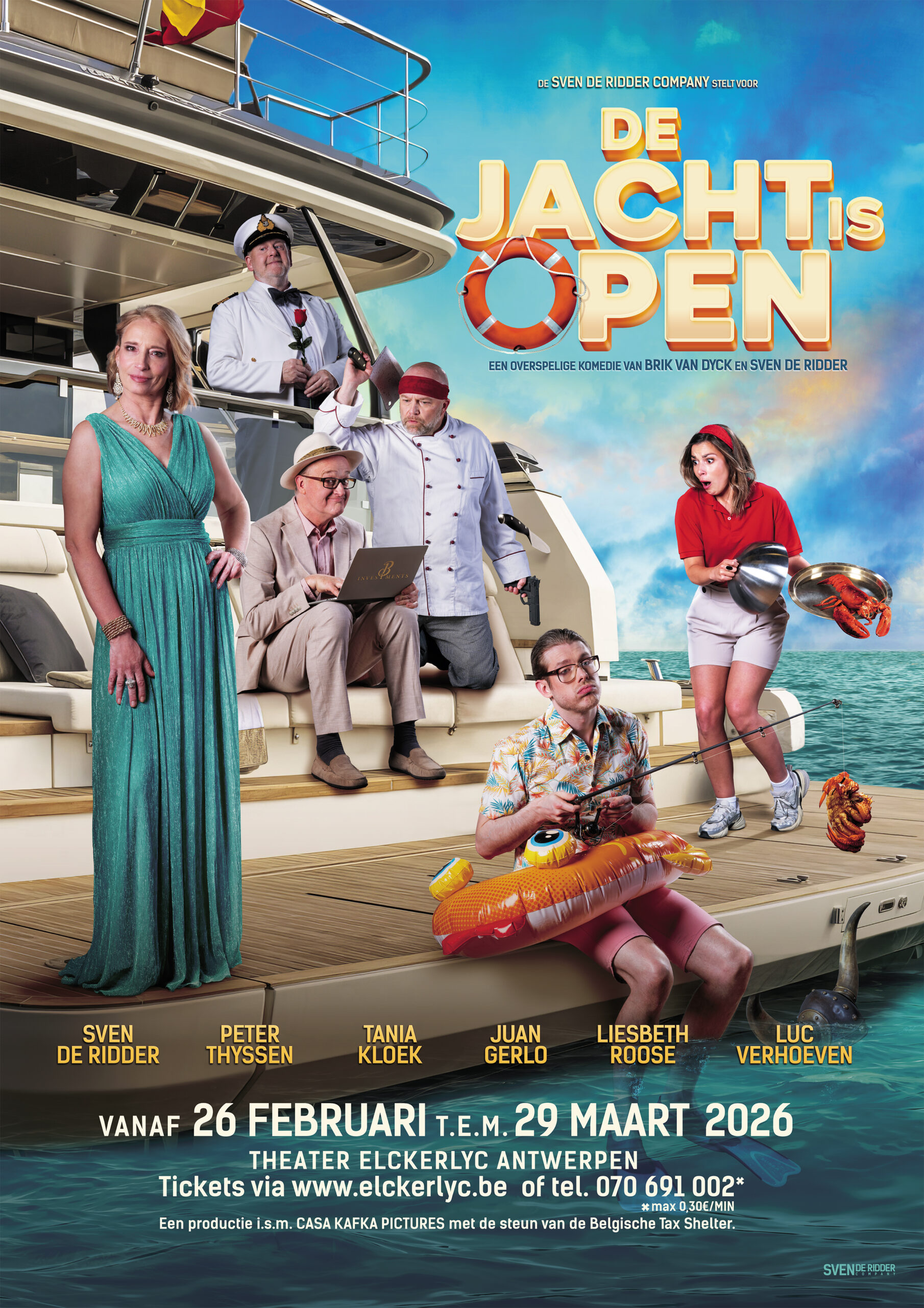 DE JACHT IS OP OPEN VANAF 26 FEBRUARI 2026 IN THEATER ELCKERLYC ANTWERPEN